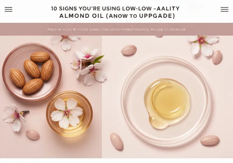 10 signs youre using low quality almond oil and how to