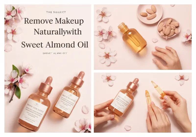 how to remove makeup naturally with sweet almond oil