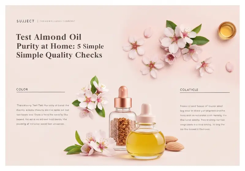 how to test almond oil purity at home 5 simple quality