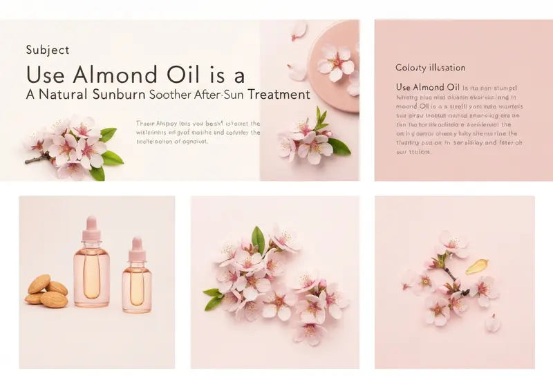 how to use almond oil as a natural sunburn soother and