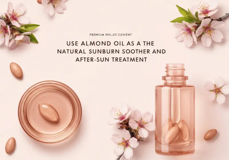 how to use almond oil as a natural sunburn soother and