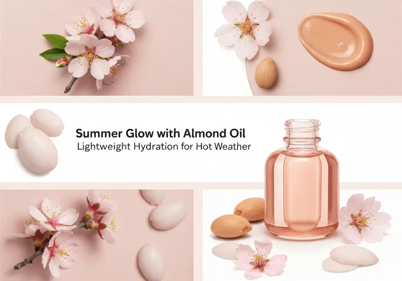 summer glow with almond oil lightweight hydration for hot