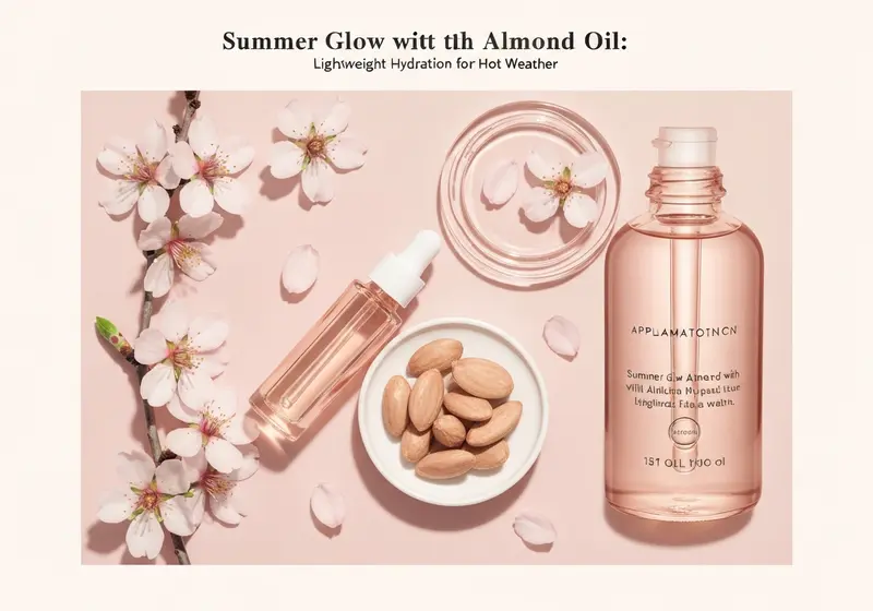 summer glow with almond oil lightweight hydration for hot